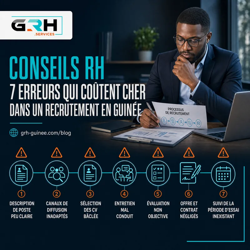 7 erreurs qui coûtent cher dans un recrutement en Guinée